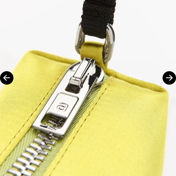 Alexander Wang Heiress Medium Pouch in Satin w/ Crystal Embellishment Light Kiwi - Picture 4 of 11